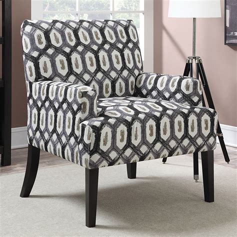 Does your space need a refresh? Geometric Patterned Accent Chair (Dark Grey) by Coaster ...