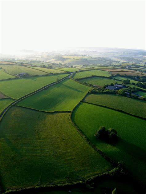 Free Download Landscape Aerial View Fields Countryside Rolling