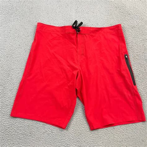 Ocean Pacific Op Shorts Mens 42 Red 4 Way Stretch Flex Boardshorts Swim