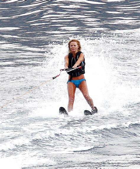 Geri Halliwell Topless Bikini Candids On A Boat Everyday Shoppp