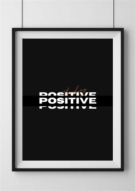 Positive Thinking Cherished And Framed