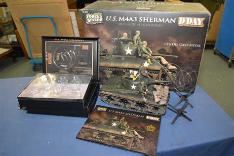 Forces Of Valor 116th Scale Die Cast Us M4 A3 Sherman Tank New In
