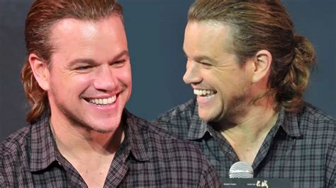 Matt Damon Has A Ponytail And He Looks Delighted With His New Hairstyle