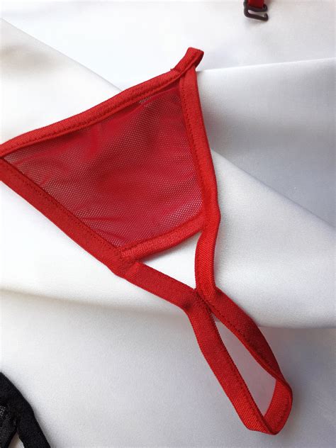 erotic men s g string cock ring crotchless panties etsy uk