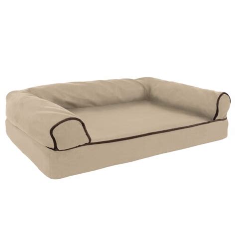 Orthopedic Pet Sofa Bed With Memory Foam And Foam Stuffed Bolsters 30 X