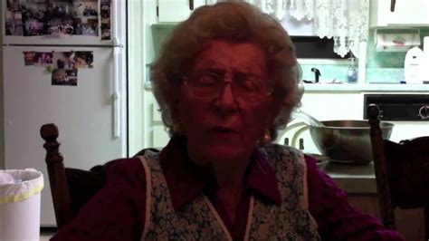 90 year old granny talking bout the olden days youtube