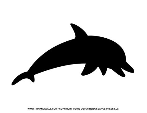 Free Dolphin Clipart Printable Coloring Pages Outline And Silhouette