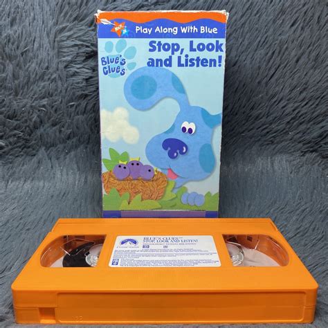 Blue's Clues - Stop, Look and Listen! VHS 2000 Nick Jr Nickelodeon