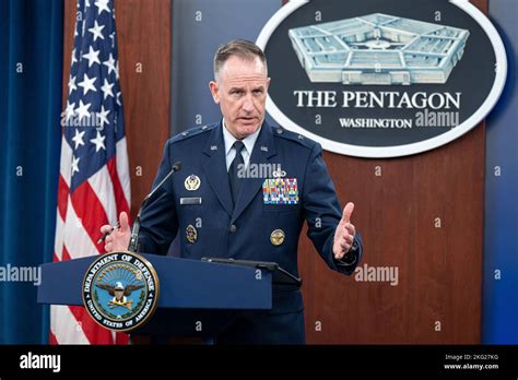 Pentagon Press Secretary Air Force Brig Gen Pat Ryder Conducts A