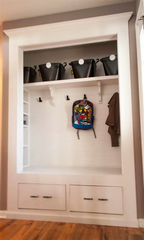 Hallway Coat Closet Turned Benchmudroom Would Like To Do This With