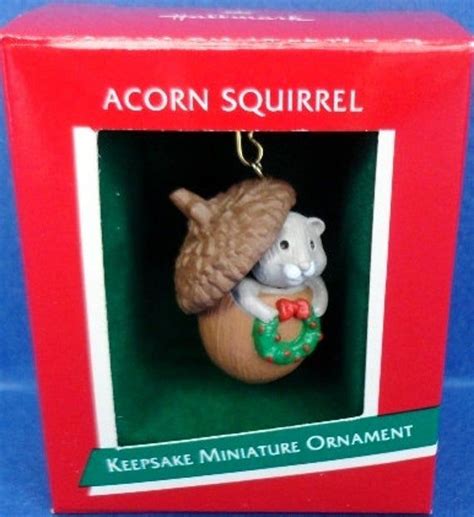 A Christmas Ornament In The Shape Of A Squirrel