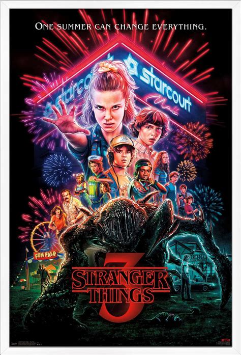 Stranger Things Poster Netflix Tv Show Art Print Frame T Accessories Art Gingfood Art Posters