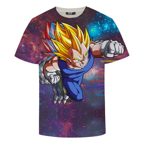 Dbz Super Saiyan Prince Vegeta Space Galaxy 3d T Shirt