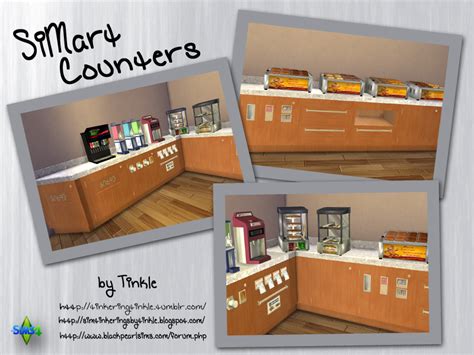 My Sims 4 Blog Simart Counters And Shelves By Tinkeringtinkle