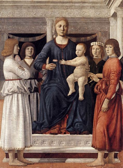 Madonna And Child Attended By Angels 1475 Piero Della