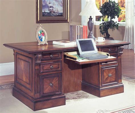 Take care of business with home office desks from arhaus. Wood Executive Desk Collections