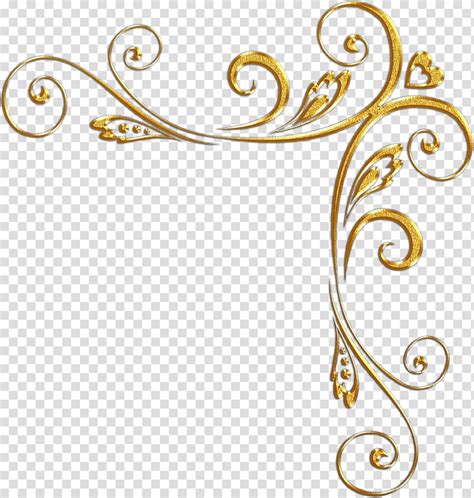 Gold Scroll Onlay Template Borders And Frames Gold Ornament Hantel