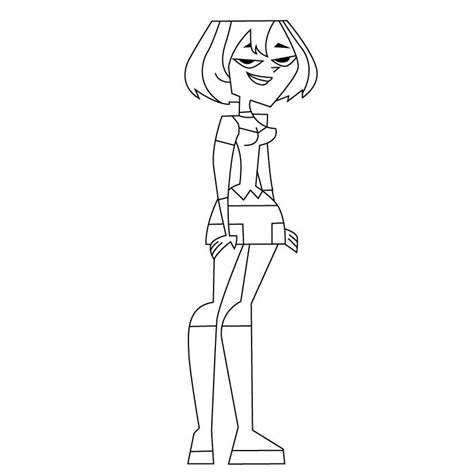 Gwen From Total Drama Coloring Pages