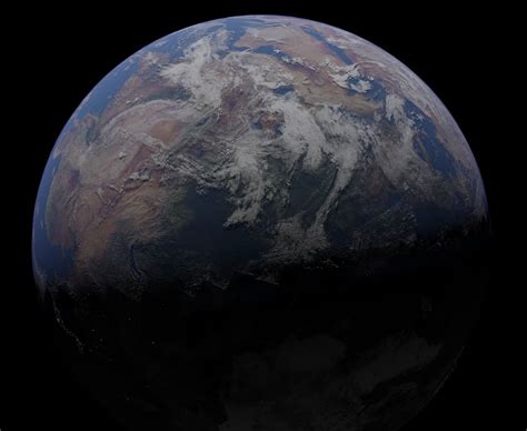 3d Model Earth 3d Model From Space Vr Ar Low Poly Cgtrader