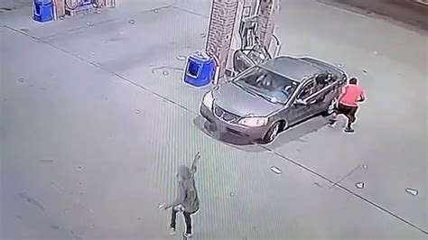Surveillance Video Of Shootout Involving 2 Suspects 3 Persons Of