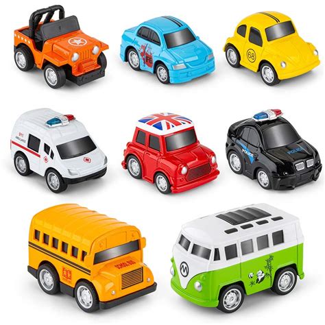 Buy Ruidaxiang Metal Pull Back Cars 8 Pack Mini Die Cast Toy Cars Set