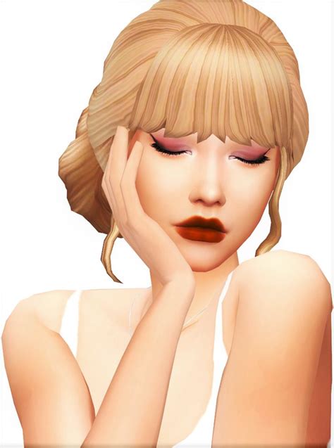Runa Sims4 On Tumblr Ts4cc Ts4mm Natural Lip Colors Maxis Match