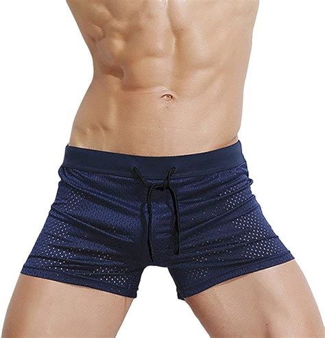 Mens Swimming Trunks Breathable Boxer Soft Shorts Comfortable Special Style Elastic Breathable