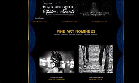 9th Blackandwhite Spider Awards Hjimvangasteren