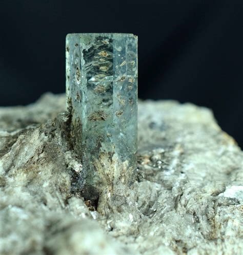 Aquamarine Crystal On Matrix Specimen From Afghanistan 580 Etsy