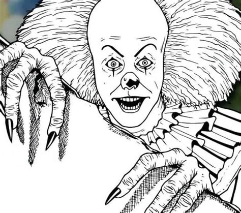 Pennywise Coloring Pages Ideas With Printable PDF Coloringfolder Com