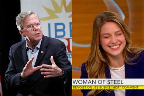 ‘supergirl Actress Responds To Jeb Bushs ‘hot Comment
