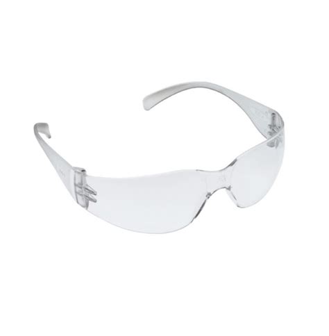 3m virtua safety glasses with clear uncoated lens clear temple industrial safety products