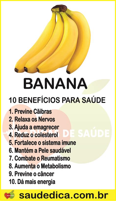 10 Benefícios Das Bananas Para Saúde Dicas Saúde Receitas Truques