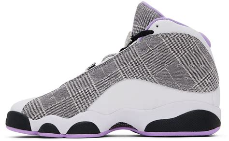 Nike Jordan Kids Gray And Purple Air Jordan 13 Retro Big Kids Sneakers