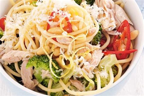Tuna Spaghetti Recipe With Broccoli Lemon And Chilli Australias