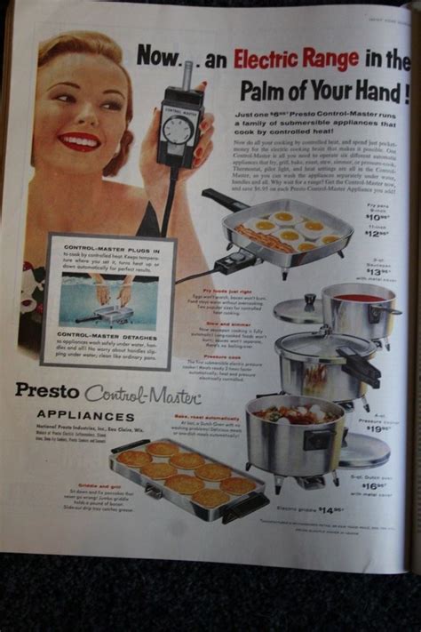 Presto Appliances 1958 Vintage Magazine Ad Advertising Print Happy