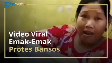 Viral Emak Emak Protes Soal Sembako Hingga Sebut Nama Jokowi Kepala Dinsos Tangerang Salah