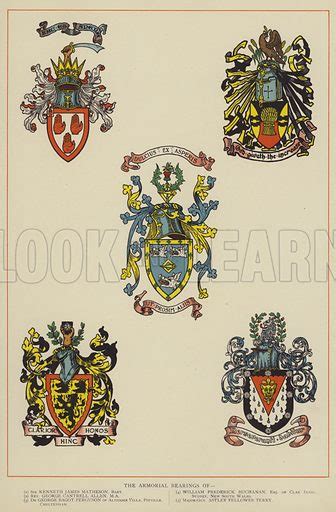 the armorial bearings stock image look and learn