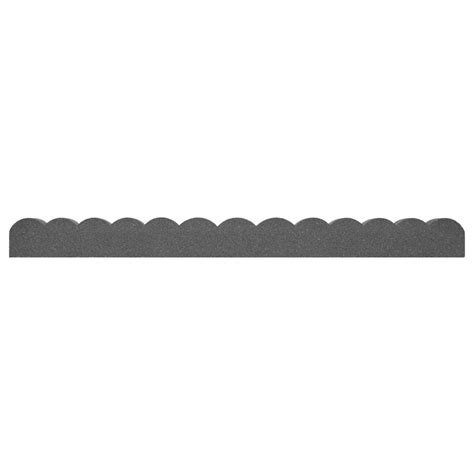 multy home pylon 47 inch l x 4 inch h recycled rubber garden edging in grey the home depot canada