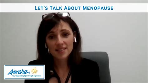 Lets Talk About Menopause Aware Webinar Youtube