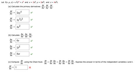 solved let f x y z x 2 y 4 z 3 and x 3s 2 y