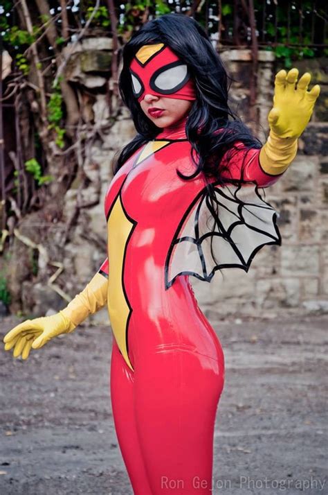 Items Similar To Latex Cosplay Spider Woman On Etsy