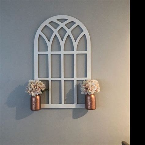 Arched Window Frame Faux Farmhouse Frame Arched Stained Etsy