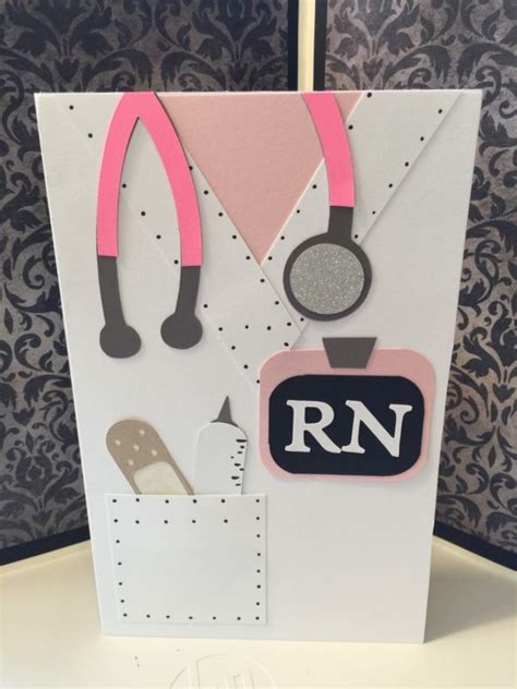 Scrubs Rn Nurse Graduation Greeting Card Handmade Graduation Cards
