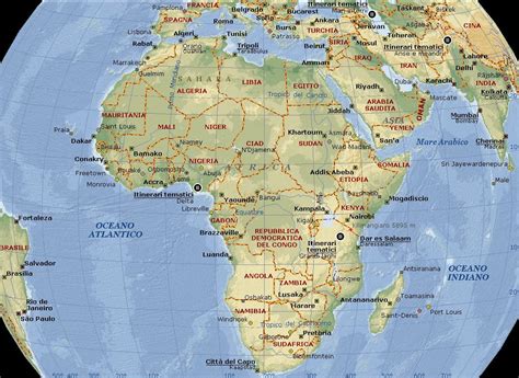 Continente Africano Mappa Fisica My XXX Hot Girl