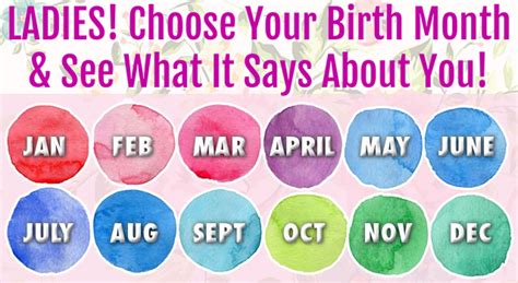 Discover What Your Birth Month Says About You As A Woman