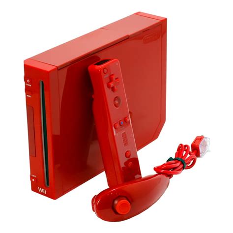 Nintendo Wii Console Red Refurbished