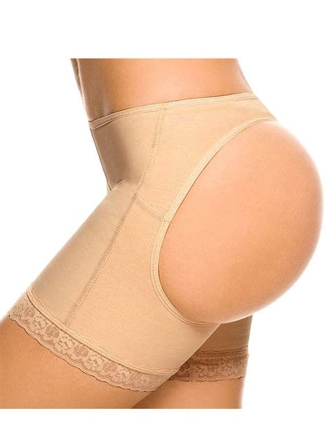 Sayfut Womens Shapewear Butt Lifter Body Shorts Tummy Control Seamless Panties Lace Lining Pants