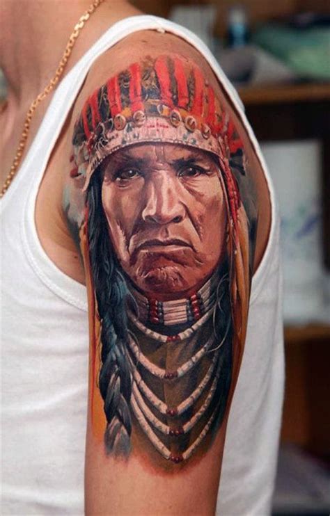 100 Native American Tattoos For Men Indian Design Ideas