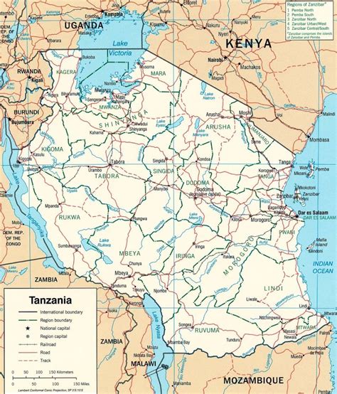 Tanzania Map Wlj